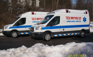 Troy Ambulance Service takes delivery of 2 Wheeled Coach Transits!