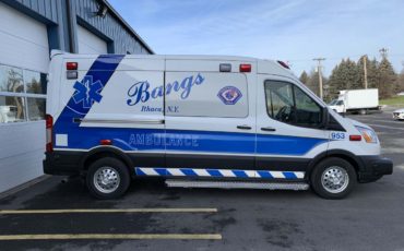BANGS AMBULANCE TAKES DELIVERY OF DEMERS TRANSIT!