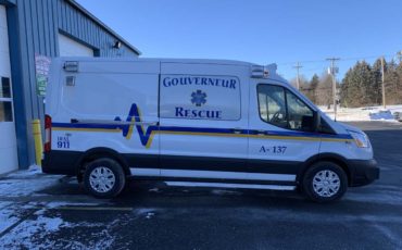 GOUVERNEUR TAKES DELIVERY OF WHEELED COACH TRANSIT!