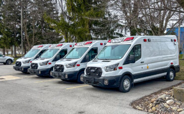Twin City Ambulance takes delivery of FOUR Demers Midroof Transits!