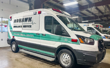 Mohawk Ambulance Service Takes delivery of Demers Midroof Transit