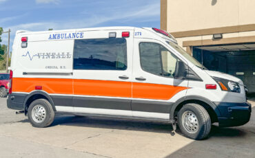 Vineall Ambulance Takes delivery of Demers Midroof Transit