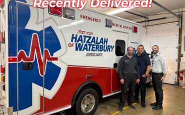 Hatzalah of Waterbury Ambulance takes delivery of Medix 166″!