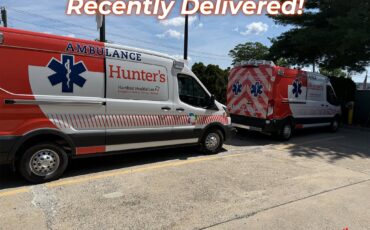 Hunter’s Ambulance takes delivery of two Medix Mid Roof Transits